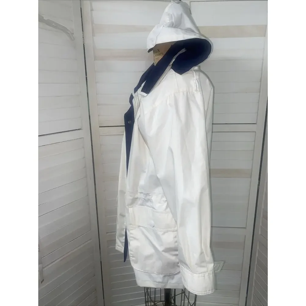 80s 90s St. John’s Bay Lined Collar All Weather Jacket Barn Chore Coat Sz Medium